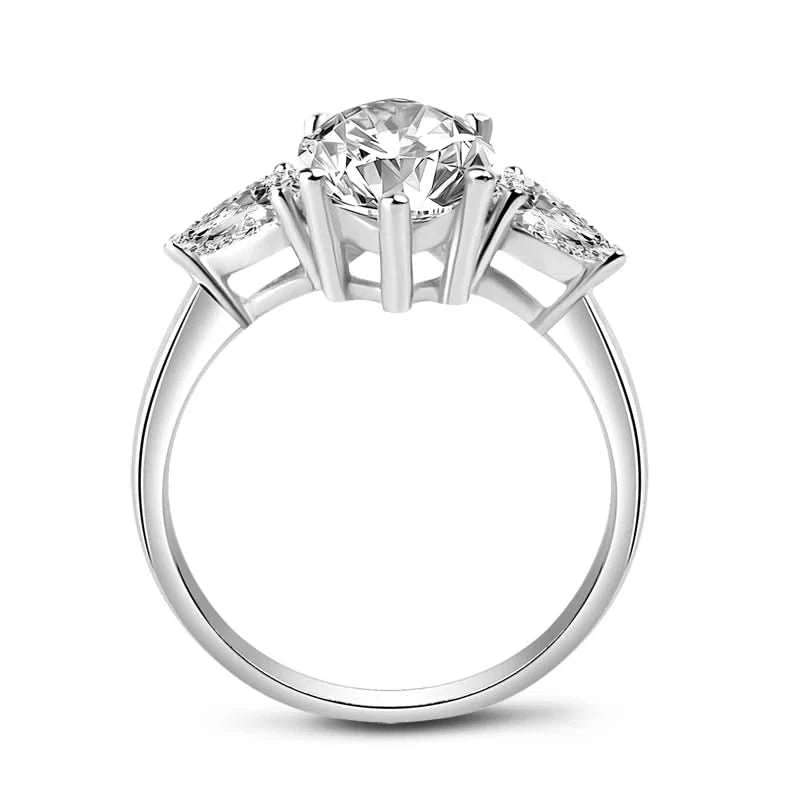Eternia – 925 Silver Marquise Engagement Ring - J&L Elegance