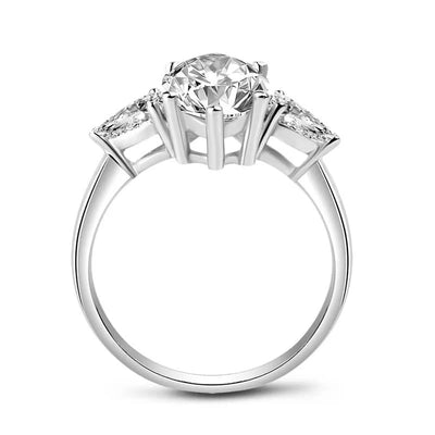 Eternia – 925 Silver Marquise Engagement Ring - J&L Elegance