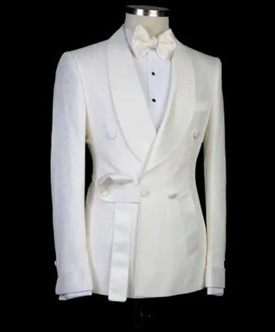 Italian Floral Double Breasted Suits for Men Wedding - J&L Elegance