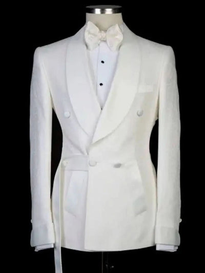Italian Floral Double Breasted Suits for Men Wedding - J&L Elegance