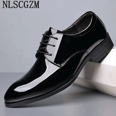NLSCGZM Milano Gloss – Italian Patent Leather Dress Shoes for Men - J&L Elegance
