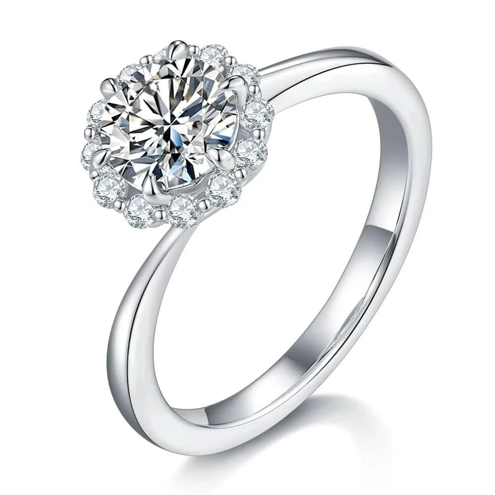S925 Sterling Silver Elegant Stylish 1 Carat Ring For Women - J&L Elegance